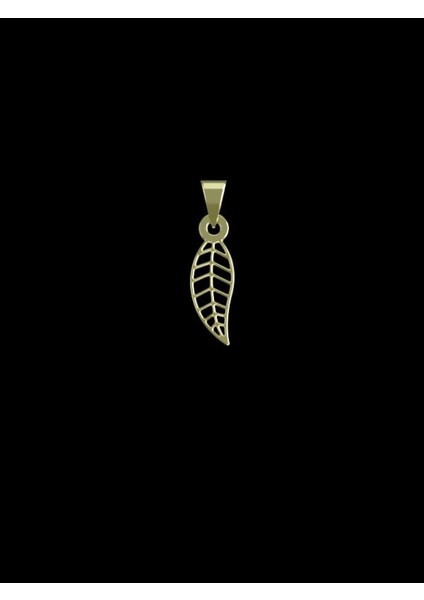 14 Ayar Altın Yaprak Kolye Ucu 1 Gr, KC15231 Kodlu