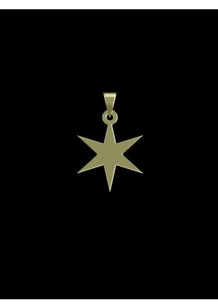 14 Ayar Altın Yıldız Kolye Ucu 1 Gr, KC15356 Kodlu