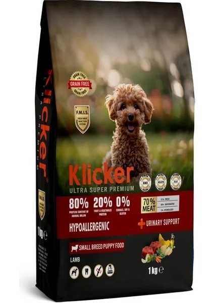 Klıcker Mini Irk Yavru Köpek Kuru Maması Kuzulu