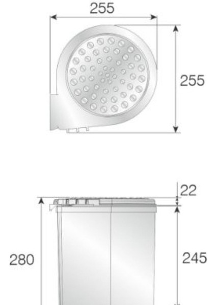 Pratik 6lt Beyaz Dolap Içi Kovalı Çöp Kovası fırsatları