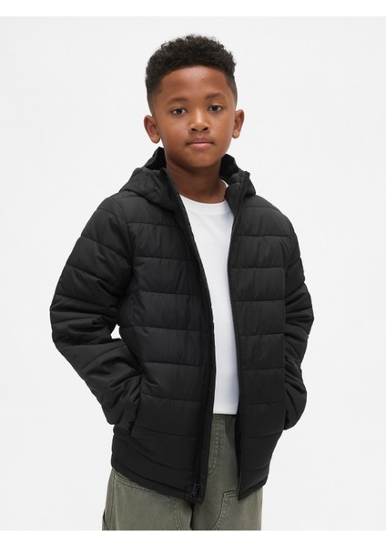 Erkek Çocuk Siyah Coldcontrol Şişme Ceket