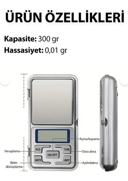 Tools Dijital Cep Tartısı Elektronik Kuyumcu Terazisi 300G-0.01G fiyatları