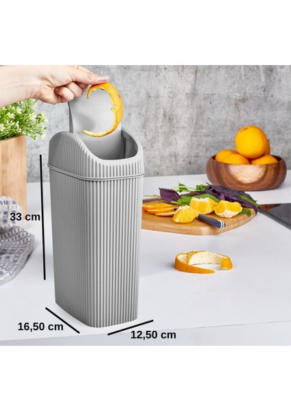 Küçük ve Şık 4 Lt Slim Çöp Kovası, Mutfak ve Banyo Için Kullanışlı Tasarım fiyatları