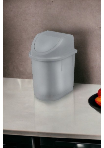 Şık Metalik Masa Üstü 1,5l Çöp Kovası, Girdap Tasarımı modelleri