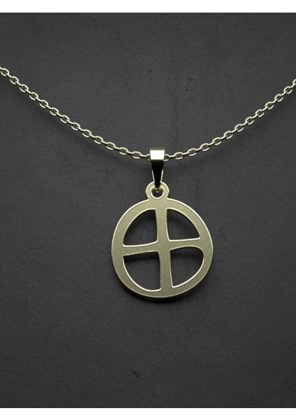 14 Ayar Altın Geometrik Kolye Ucu 1 Gr, KC16088 Kodlu