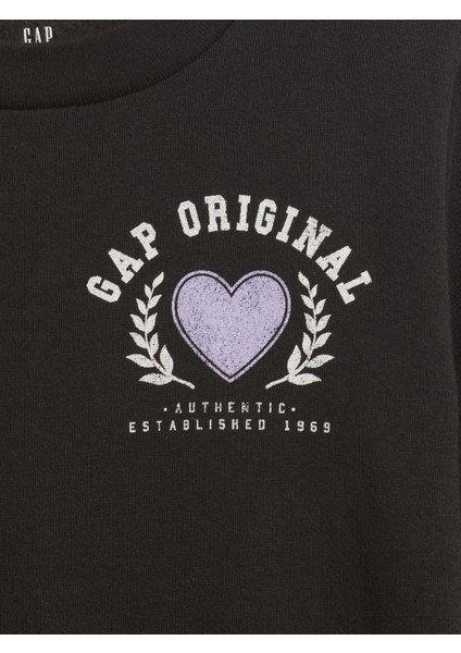 Kız Çocuk Siyah Gap Logo Sweatshirt fiyatları
