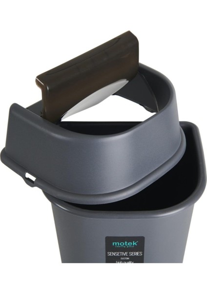 Hassas Kapaklı 6 Lt Çöp Kovası, Antrasit Renkli, Şık ve Pratik Tasarım modelleri