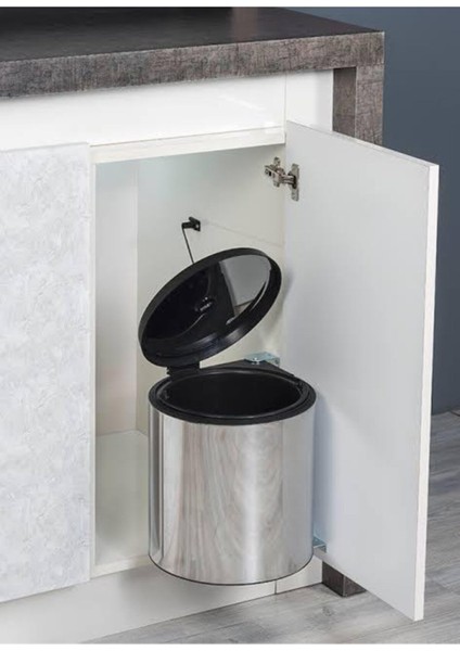 Paslanmaz Çelik Çöp Kovası, Şık ve Dayanıklı, Çeşitli Renk Seçenekleriyle 2251-SS