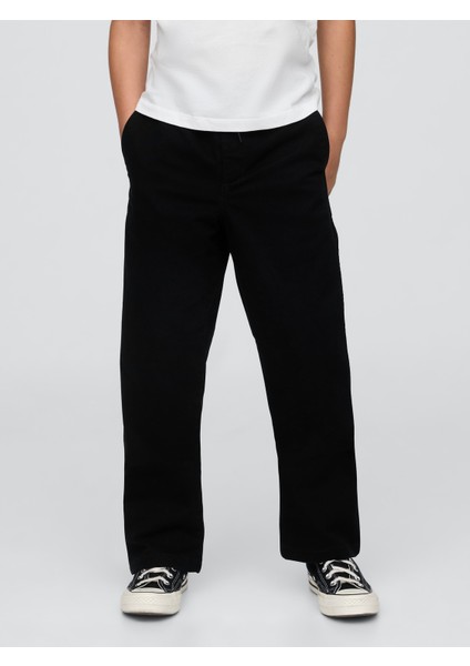 Erkek Çocuk Siyah Relaxed Easy Khaki Pantolon fırsatları
