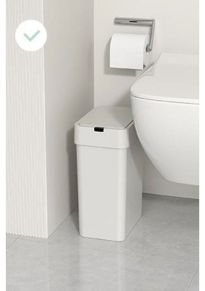 Sensörlü Beyaz Çöp Kovası, 9 Lt, Pil Hediyeli, Yeni Nesil Tasarım fiyatları