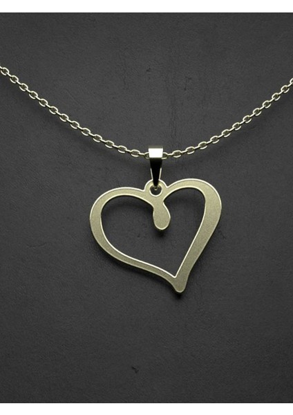 14 Ayar Altın Kalp Kolye Ucu 1 Gr, KC17497 Kodlu