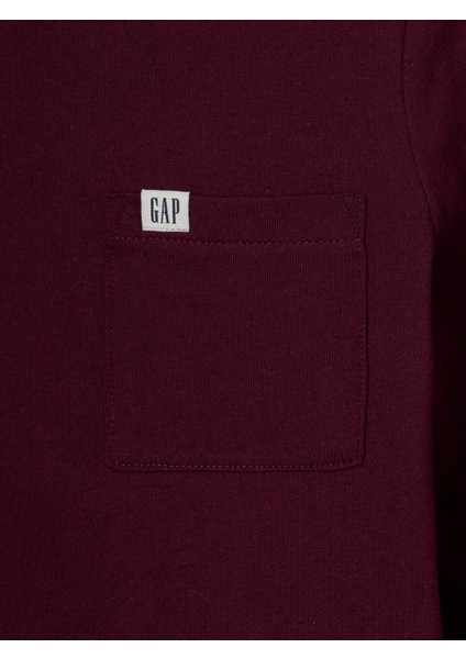Erkek Çocuk Bordo Gap Logo Pocket T-Shirt fiyatları