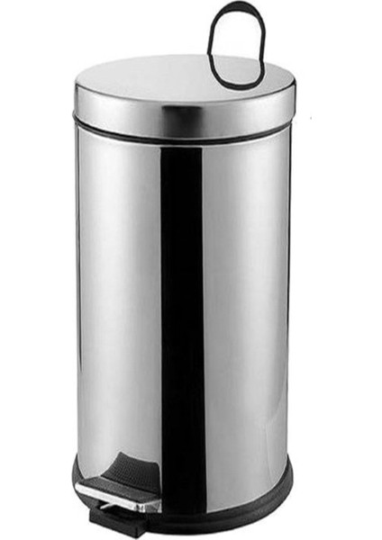 16 Lt Paslanmaz Çöp Kovası, Şık ve Dayanıklı, Beyaz Renk