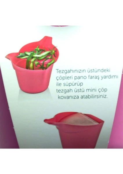 2'li Gri Mini Tezgah Üstü Plastik Çöp Kovası Seti