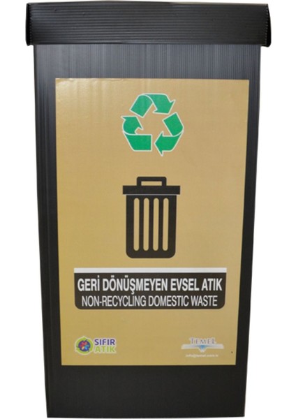 Turuncu Geri Dönüşüm Kutusu, Evsel Atıklar Için Şık ve Pratik Saklama Çözümü