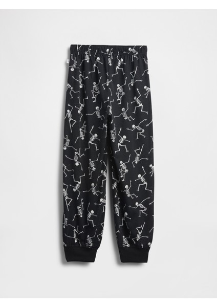 Erkek Çocuk Siyah Halloween Geri Dönüştürülmüş Pj Joggers modelleri