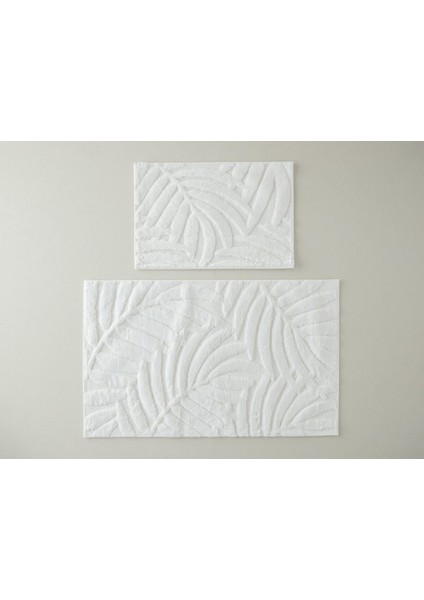 Yumuşak ve Şık Pamuklu Banyo Paspası Seti, Ekru Renk Seçeneğiyle Konfor Sağlar.