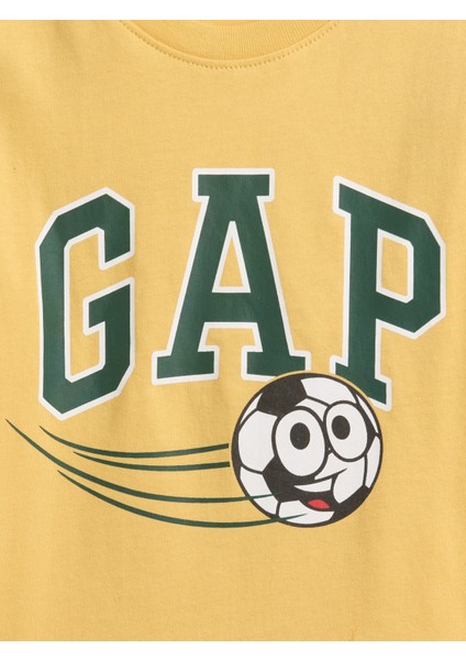 Erkek Bebek Sarı Grafik Baskılı T-Shirt fiyatları