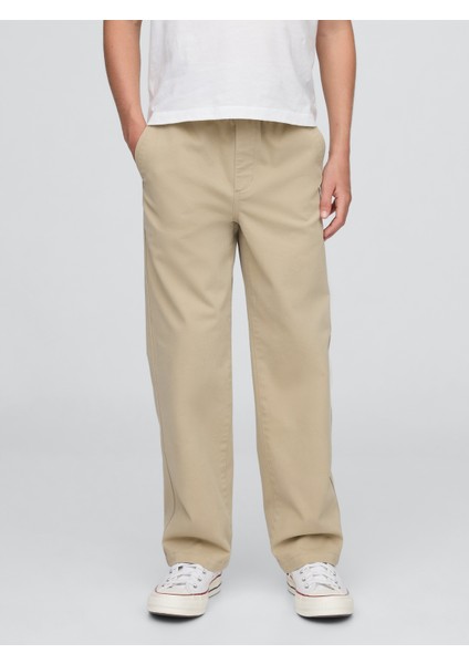 Erkek Çocuk Krem Relaxed Easy Khaki Pantolon fırsatları