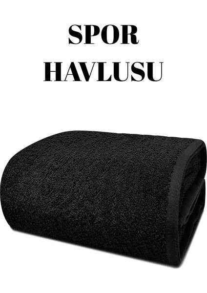 Yüksek Emici %100 Pamuk Spor Havlusu 30X90 Cm, Yumuşak ve Hafif Kullanım Için