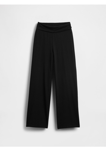 Kız Çocuk Siyah Wide-Leg Foldover Tayt indirimleri