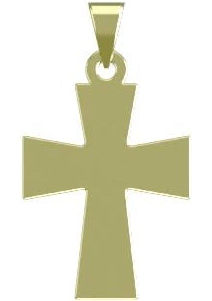 14 Ayar Altın Haç Kolye Ucu 1 Gr, KC12194 Kodlu