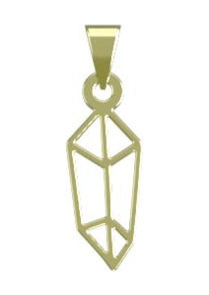 14 Ayar Altın Küp Kolye Ucu 1 Gr, KC12632 Kodlu