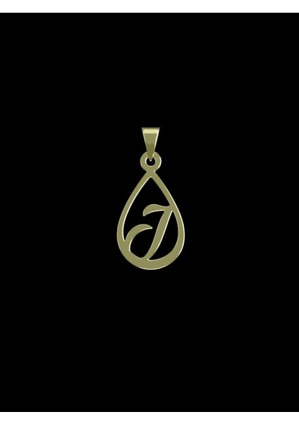 14 Ayar Altın J Harfi Kolye Ucu 1 Gr, KC11232 Kodlu