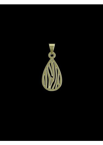 14 Ayar Altın Gözyaşı Damlası Kolye Ucu 1 Gr, KC11640 Kodlu