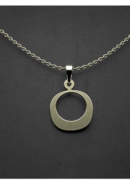 14 Ayar Altın Daire Kolye Ucu 1 Gr, KC10949 Kodlu