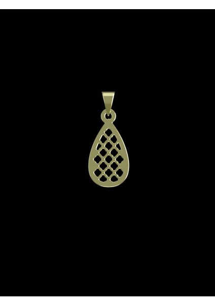 14 Ayar Altın Gözyaşı Damlası Kolye Ucu 1 Gr, KC12856 Kodlu