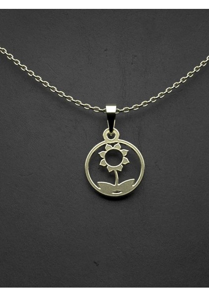 14 Ayar Altın Çiçek Kolye Ucu 1 Gr, KC10993 Kodlu