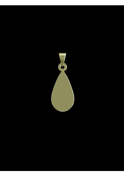 14 Ayar Altın Gözyaşı Damlası Kolye Ucu 1 Gr, KC13050 Kodlu