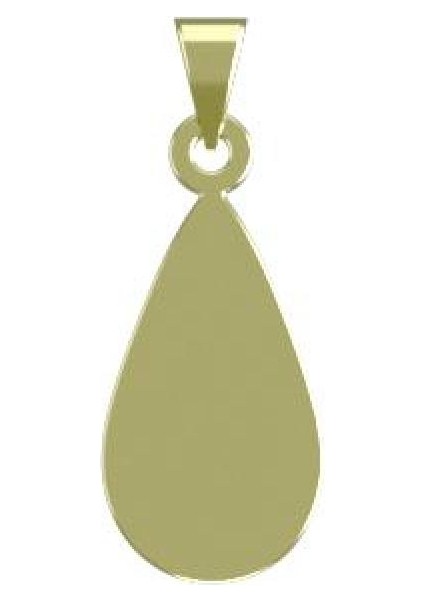 14 Ayar Altın Gözyaşı Damlası Kolye Ucu 1 Gr, KC13050 Kodlu