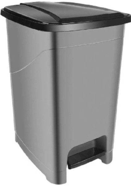 25 Litre Iç Kovalı Slim Pedallı Çöp Kovası Antrasit Renk fiyatları
