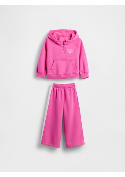 Kız Bebek Pembe Vintagesoft Sweatshirt Outfit Set modelleri