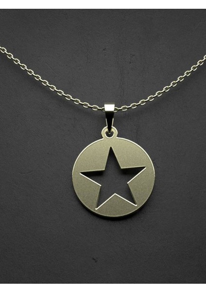 14 Ayar Altın Yıldız Kolye Ucu 1 Gr, KC15404 Kodlu