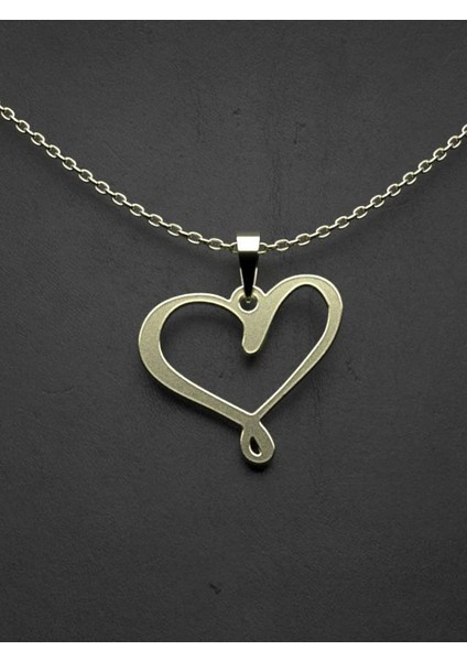 14 Ayar Altın Kalp Kolye Ucu 1 Gr, KC17477 Kodlu