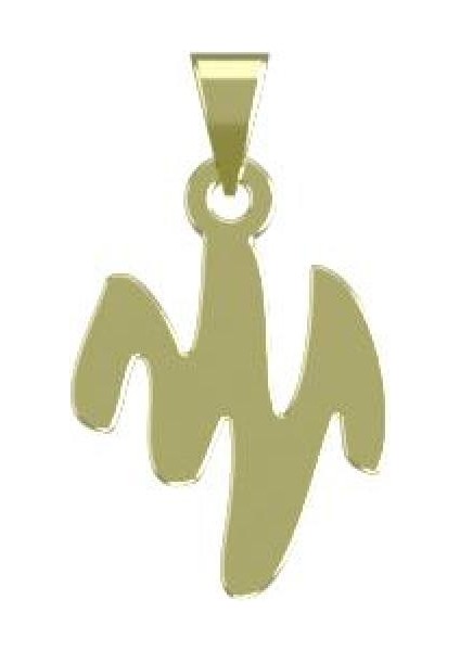 14 Ayar Altın Geometrik Kolye Ucu 1 Gr, KC16145 Kodlu