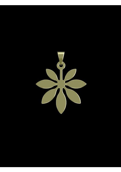 14 Ayar Altın Yaprak Kolye Ucu 1 Gr, KC11798 Kodlu