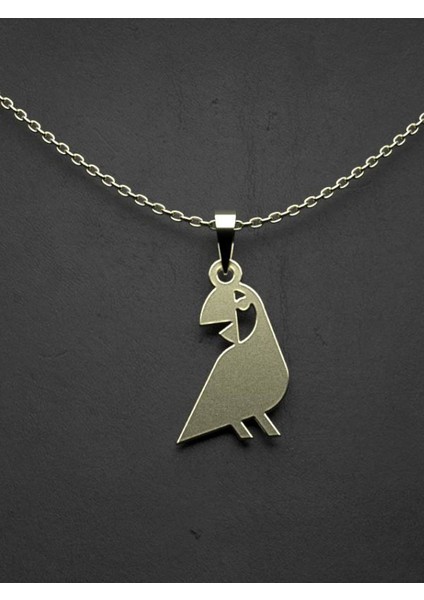 14 Ayar Altın Papağan Kolye Ucu 1 Gr, KC16053 Kodlu