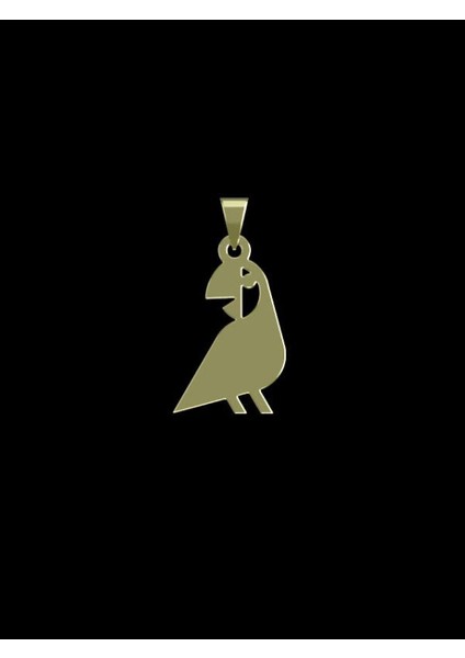 14 Ayar Altın Papağan Kolye Ucu 1 Gr, KC16053 Kodlu