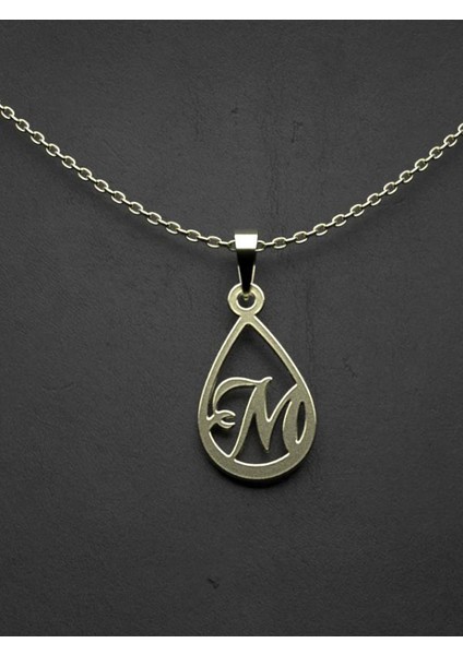14 Ayar Altın M Harfi Kolye Ucu 1 Gr, KC11236 Kodlu