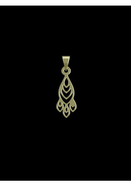14 Ayar Altın Gözyaşı Damlası Kolye Ucu 1 Gr, KC12799 Kodlu