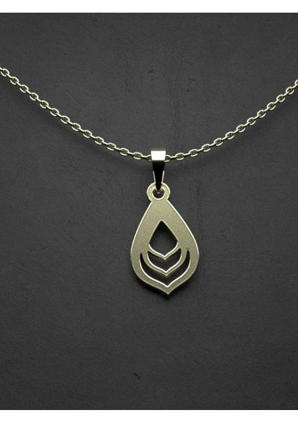 14 Ayar Altın Gözyaşı Damlası Kolye Ucu 1 Gr, KC10958 Kodlu