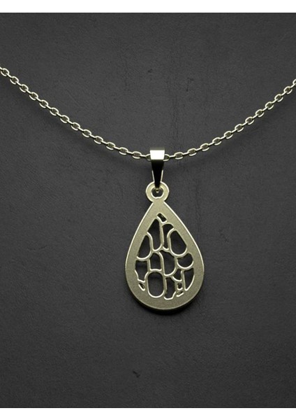 14 Ayar Altın Gözyaşı Damlası Kolye Ucu 1 Gr, KC11272 Kodlu