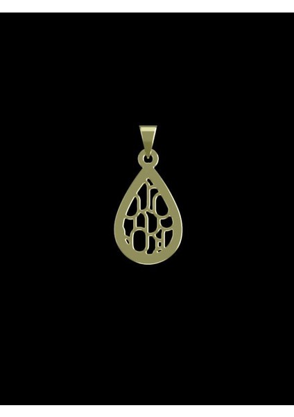 14 Ayar Altın Gözyaşı Damlası Kolye Ucu 1 Gr, KC11272 Kodlu