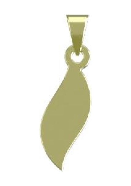 14 Ayar Altın Yaprak Kolye Ucu 1 Gr, KC12620 Kodlu