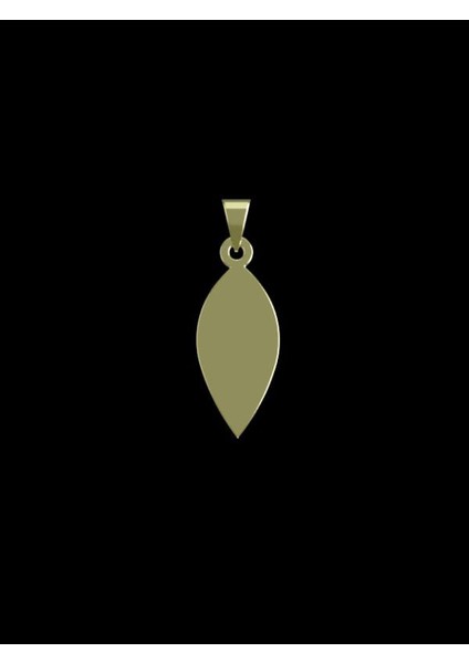 14 Ayar Altın Gözyaşı Damlası Kolye Ucu 1 Gr, KC13960 Kodlu