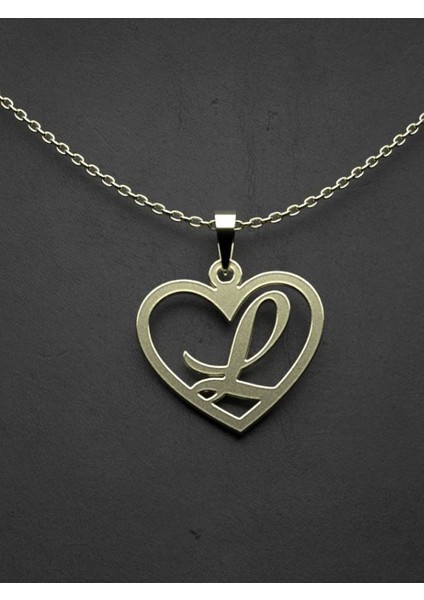 14 Ayar Altın L Harfi Kolye Ucu 1 Gr, KC12842 Kodlu